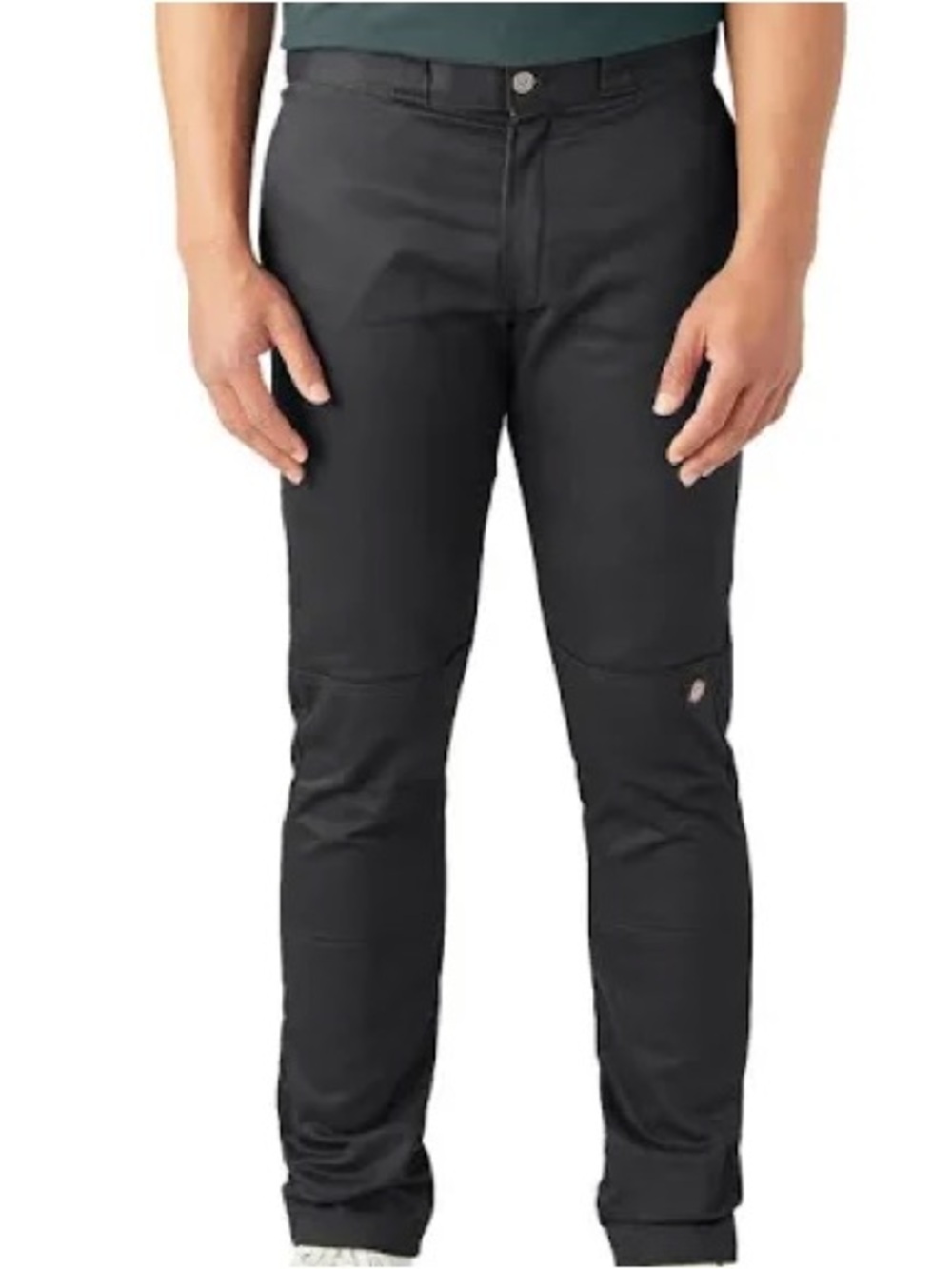 Dickies Men's skinny straight dress/work pants in black